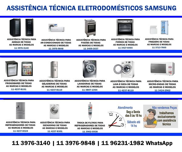 Assistência técnica eletrodomésticos Samsung